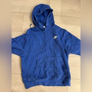 Nike Men’s Fleece Hoodie – Blue (Size M)
